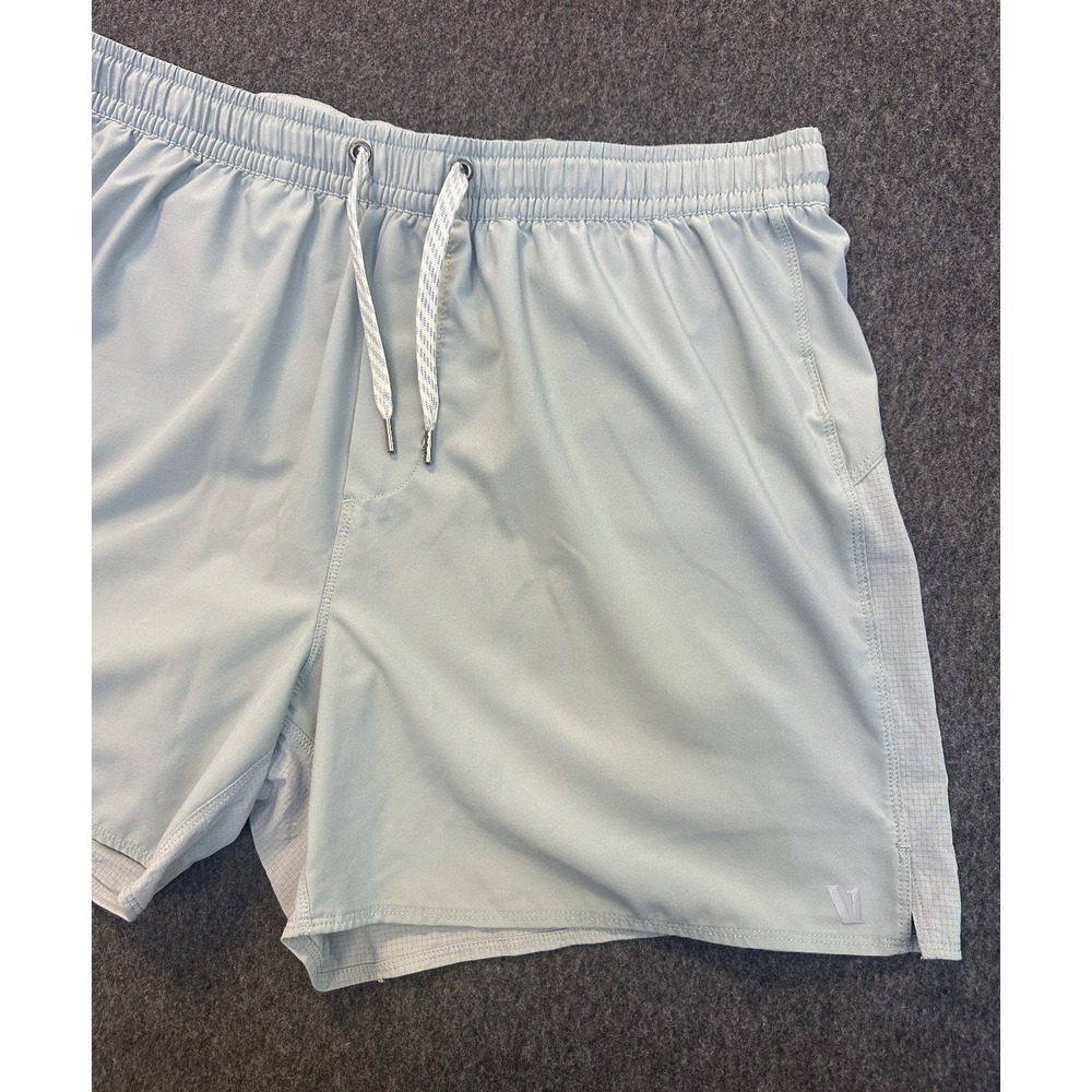 Vuori Men's Course Run Short Size XL Green/Blue Lined Athletic Gym Activewear - Picture 4 of 16